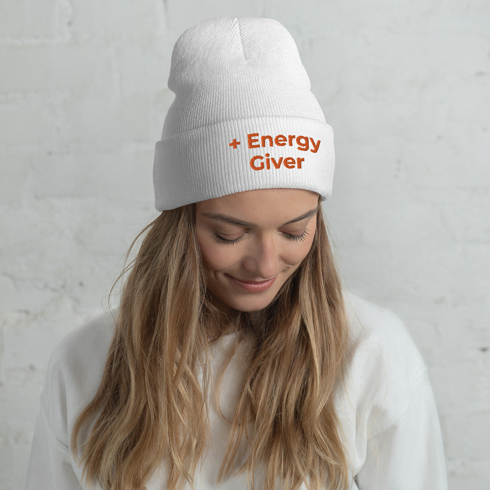 + Energy Giver Cuffed Beanie