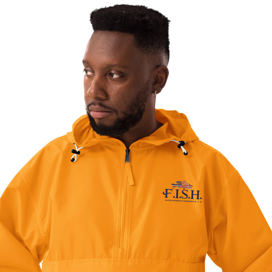 FISH Embroidered Champion Packable Jacket