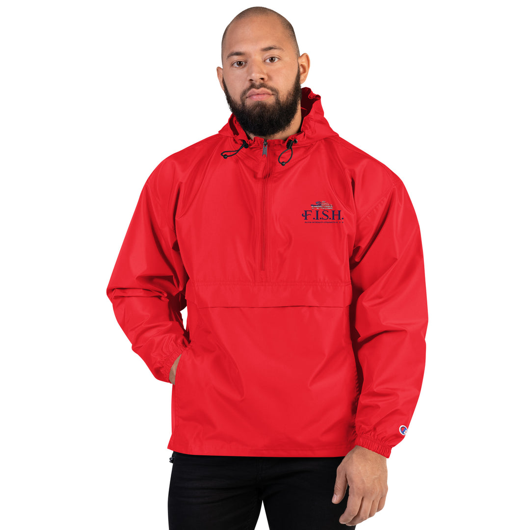 FISH Embroidered Champion Packable Jacket