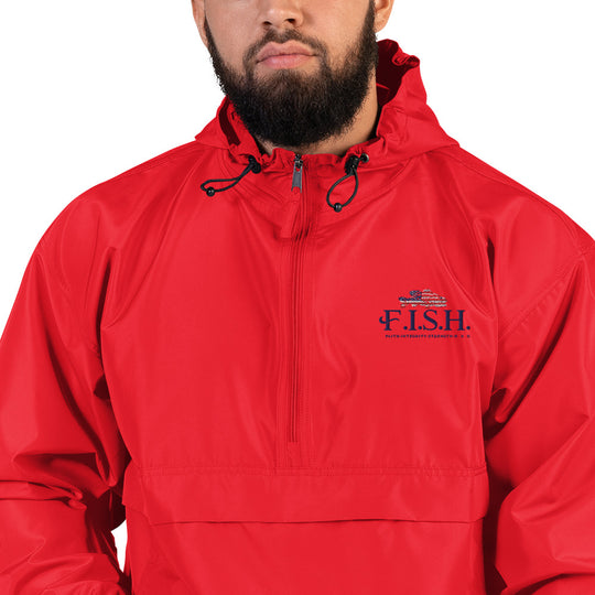 FISH Embroidered Champion Packable Jacket