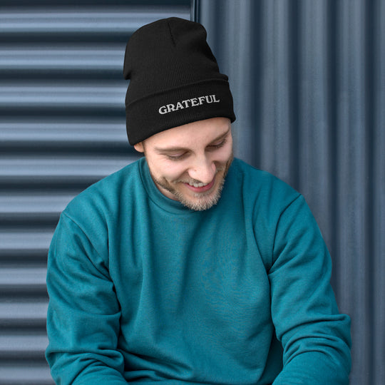 Grateful Embroidered Beanie