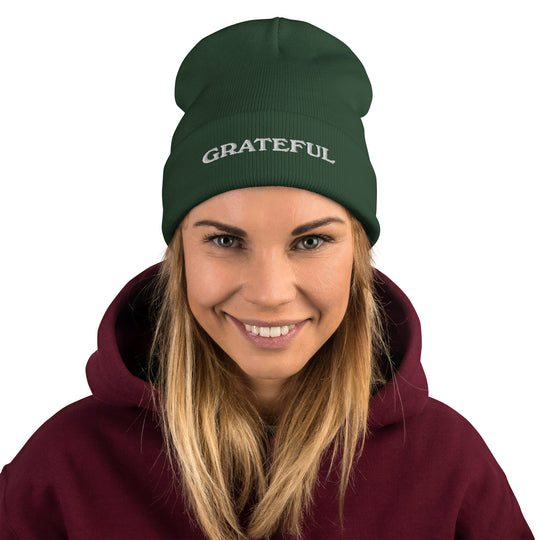 Grateful Embroidered Beanie