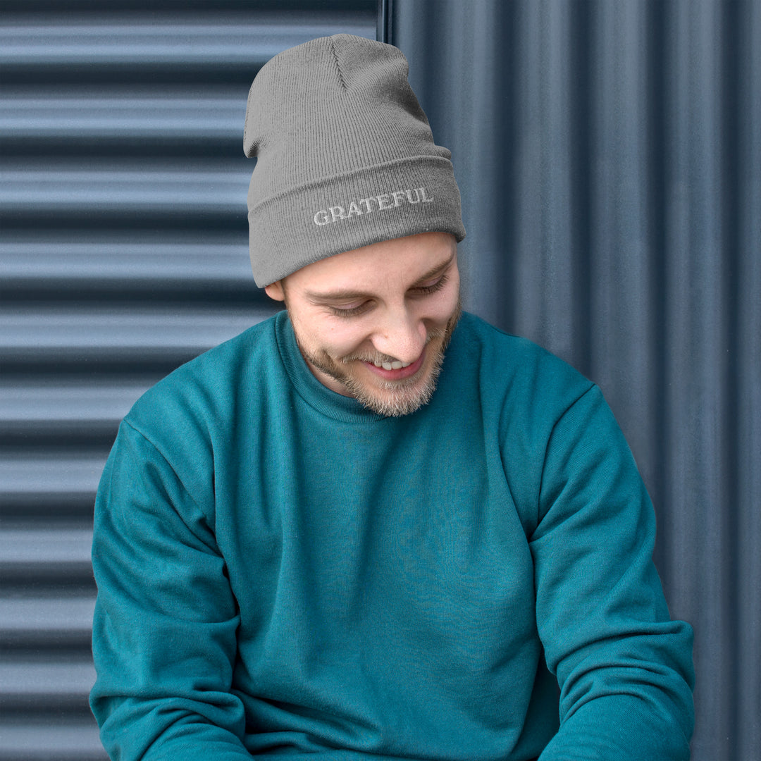 Grateful Embroidered Beanie