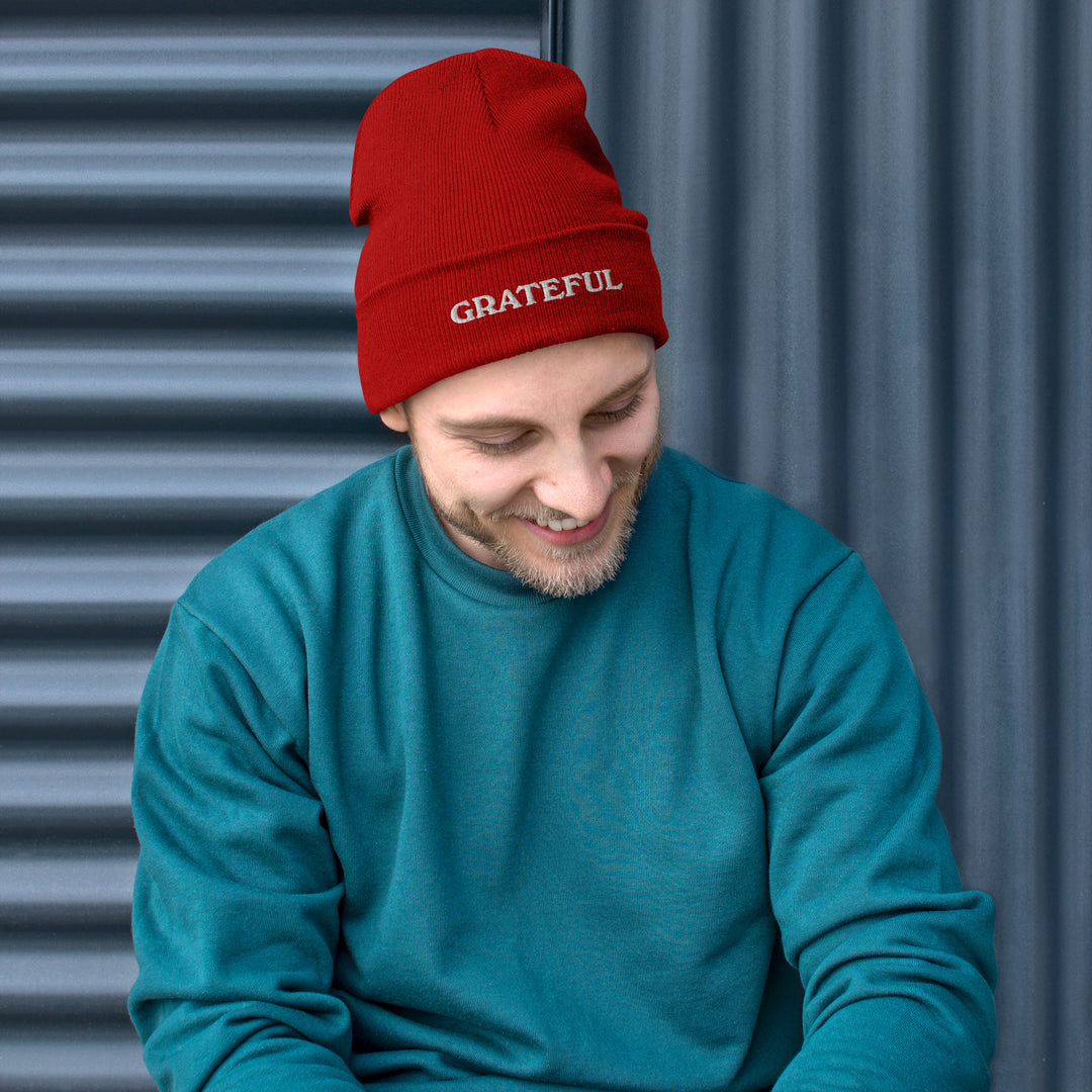 Grateful Embroidered Beanie