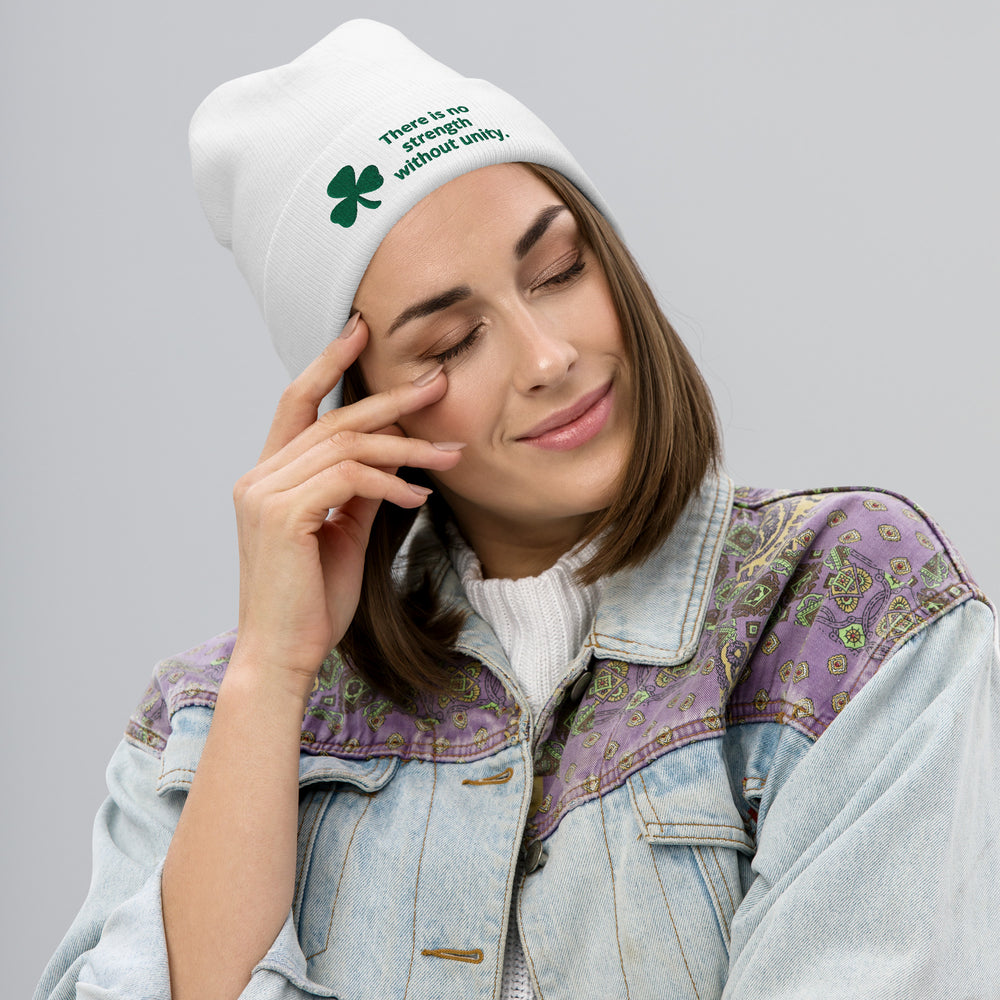 Irish Proverb Embroidered Beanie