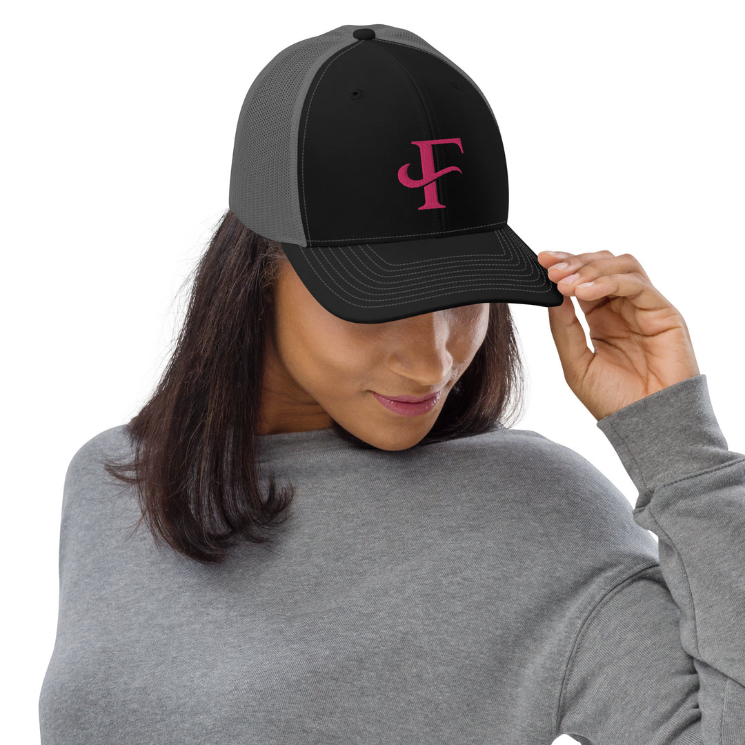 Cancer Awareness Pink F Trucker Cap