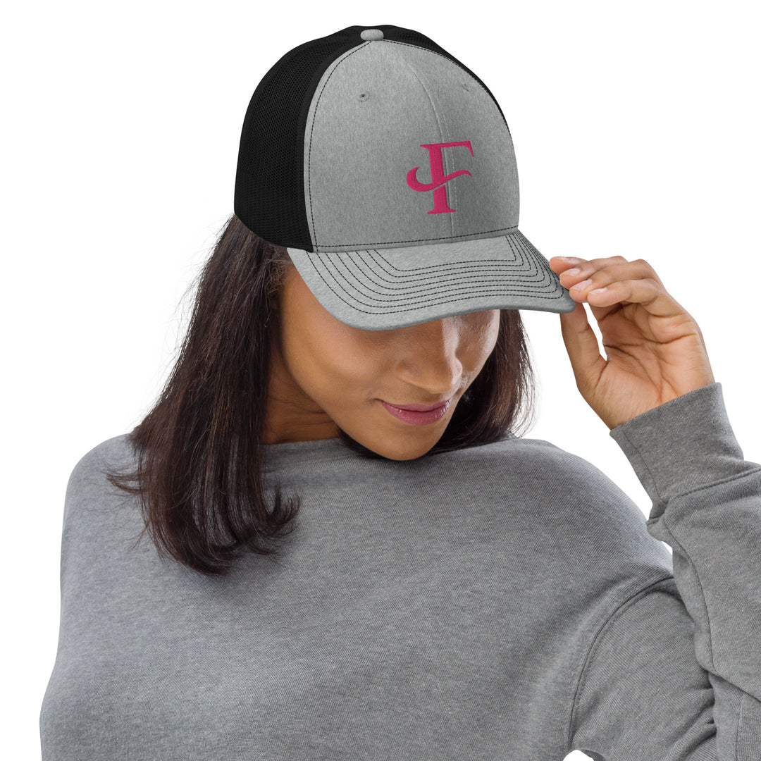 Cancer Awareness Pink F Trucker Cap