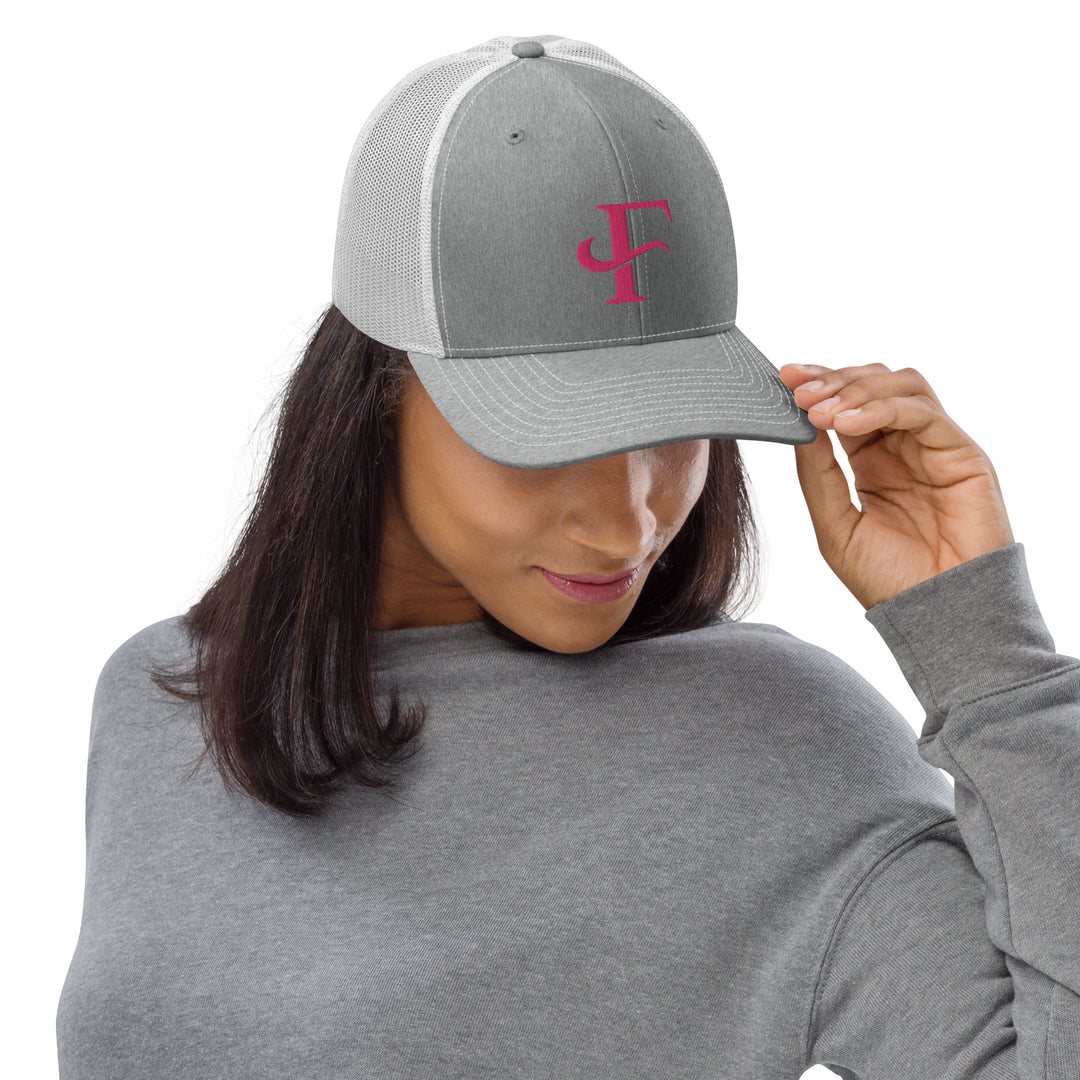 Cancer Awareness Pink F Trucker Cap