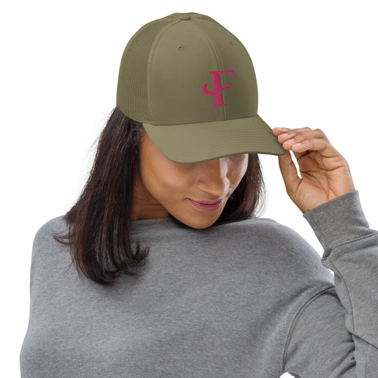 Cancer Awareness Pink F Trucker Cap