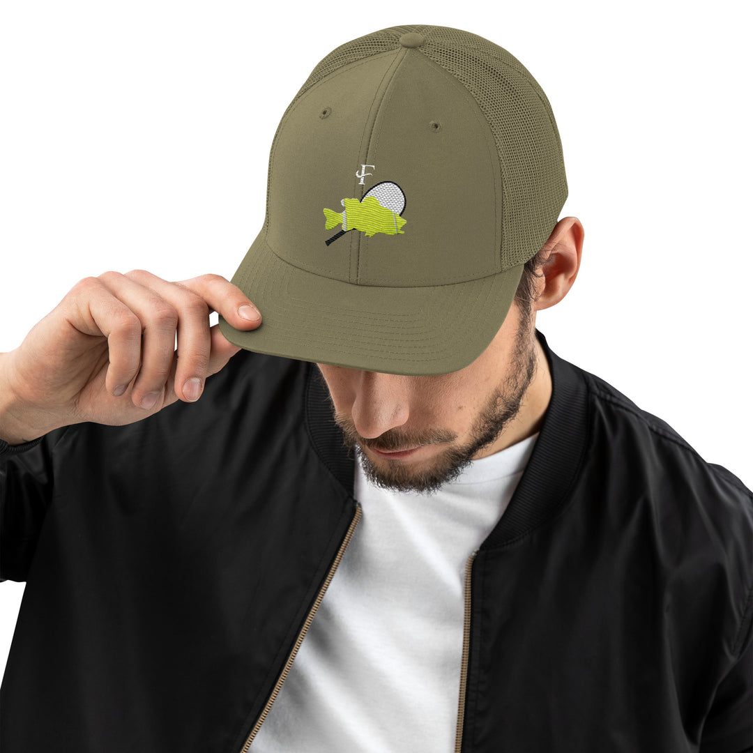 Fish Tennis Trucker Hat