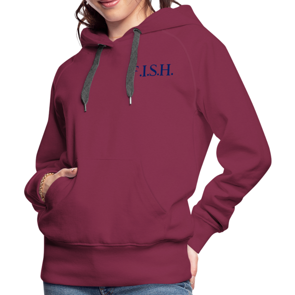 the Women’s Hoodie - burgundy