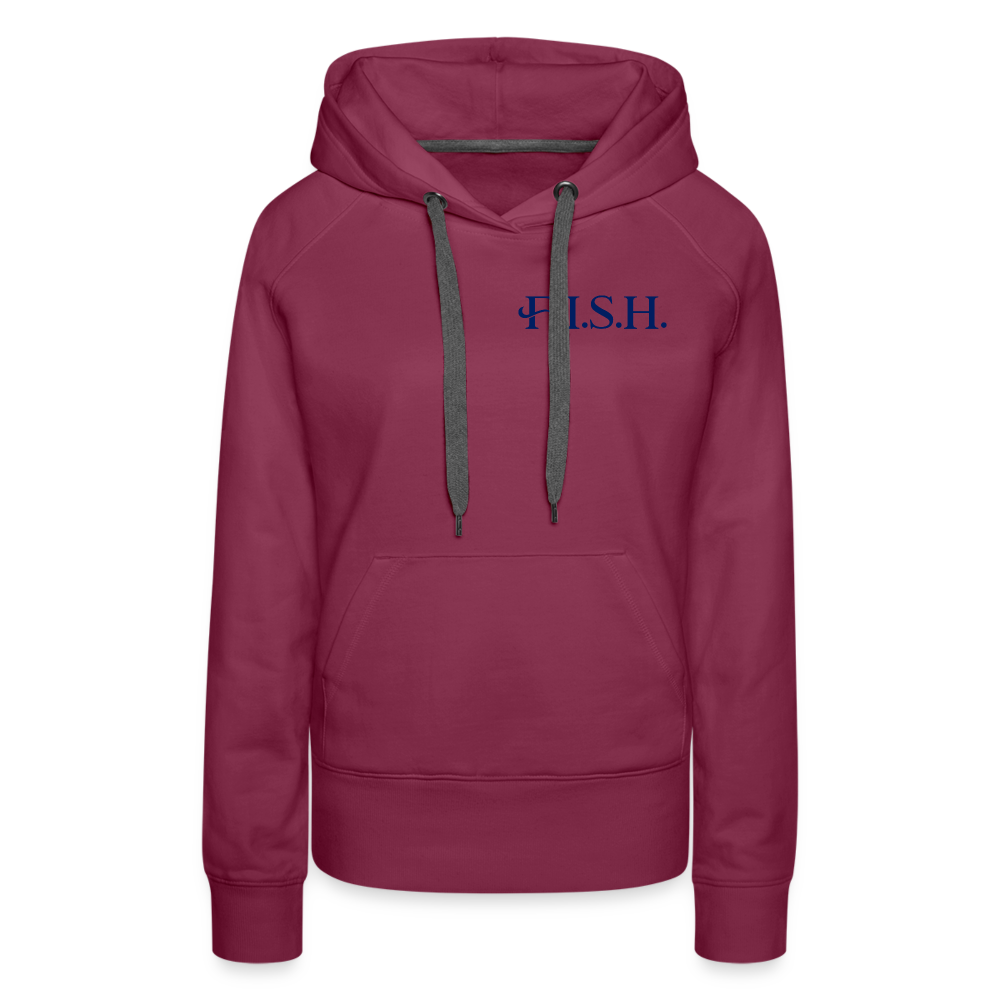 the Women’s Hoodie - burgundy