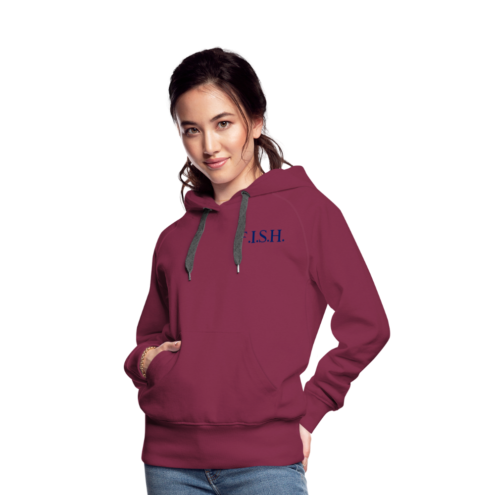 the Women’s Hoodie - burgundy