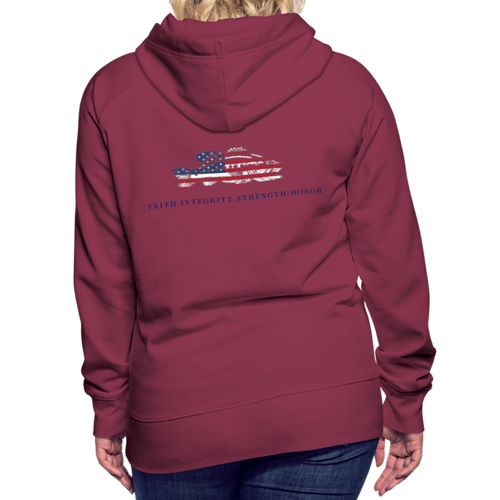 the Women’s Hoodie - burgundy