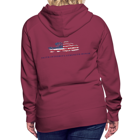 the Women’s Hoodie - burgundy