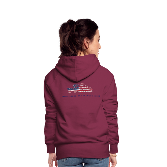 the Women’s Hoodie - burgundy