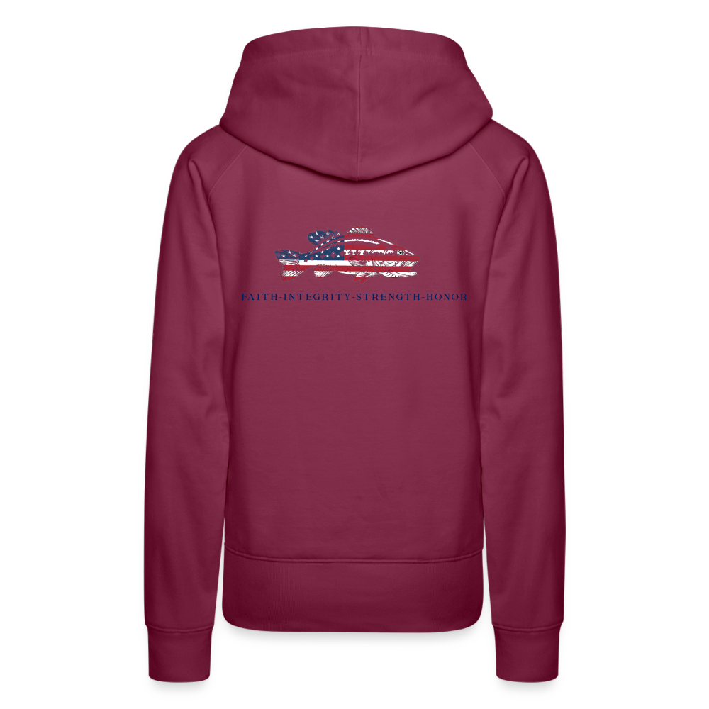 the Women’s Hoodie - burgundy