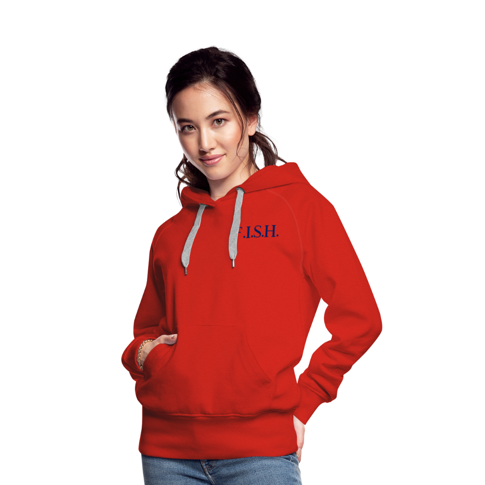 the Women’s Hoodie - red