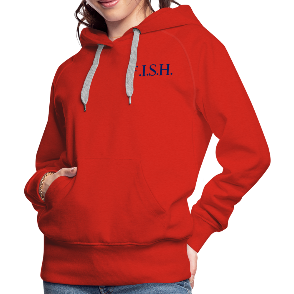 the Women’s Hoodie - red