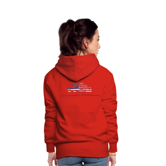 the Women’s Hoodie - red