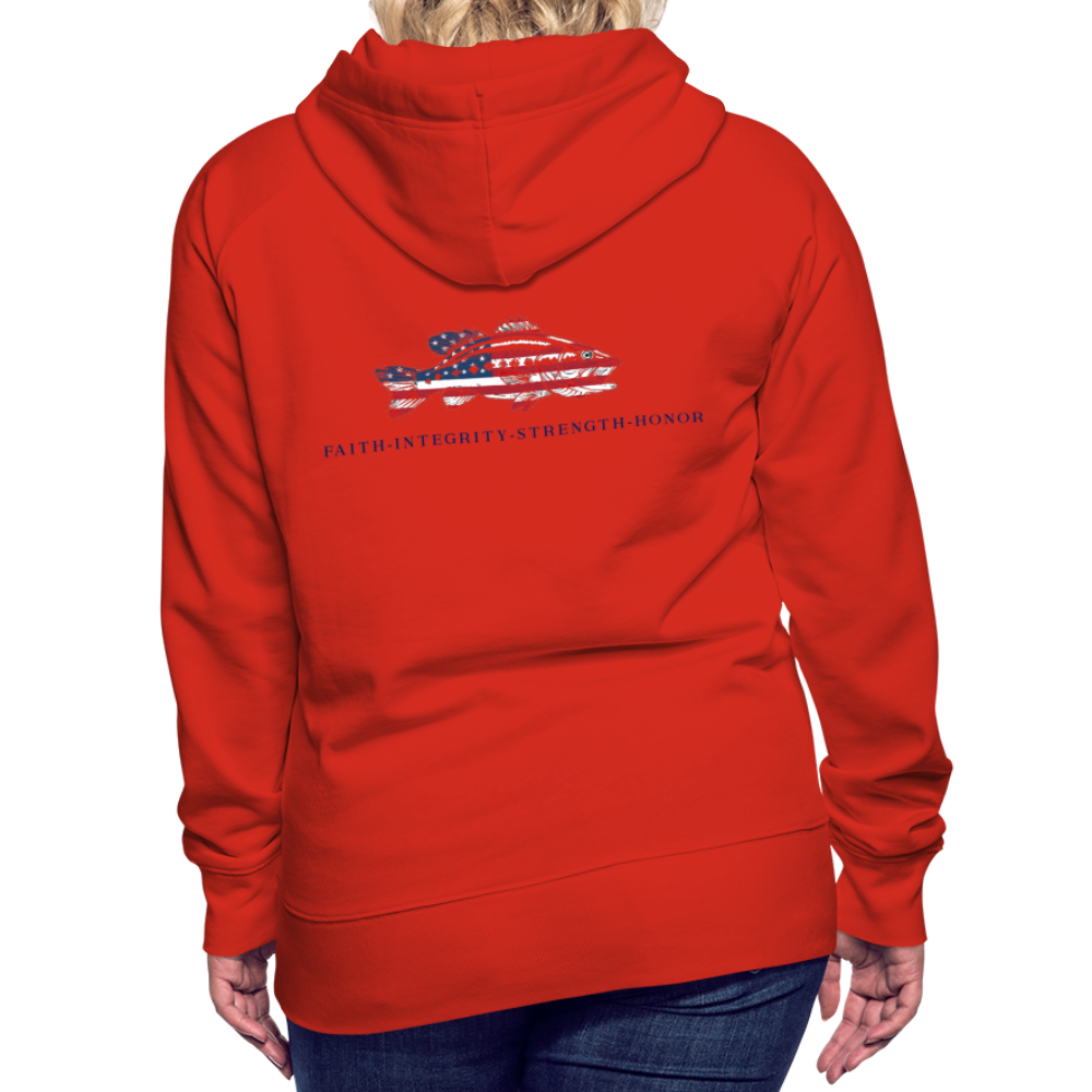 the Women’s Hoodie - red