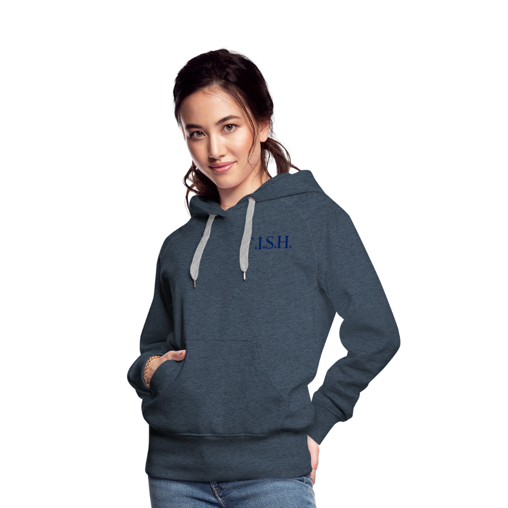 the Women’s Hoodie - heather denim