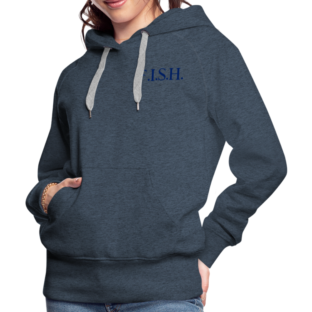 the Women’s Hoodie - heather denim