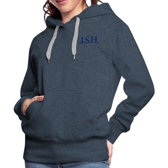 the Women’s Hoodie - heather denim