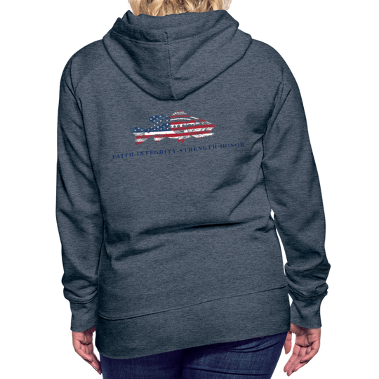 the Women’s Hoodie - heather denim