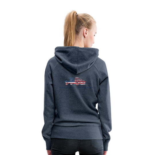 the Women’s Hoodie - heather denim