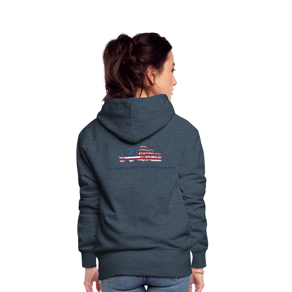 the Women’s Hoodie - heather denim