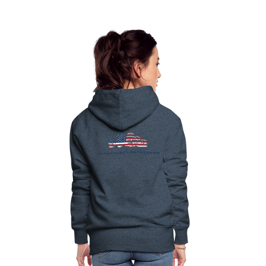 the Women’s Hoodie - heather denim