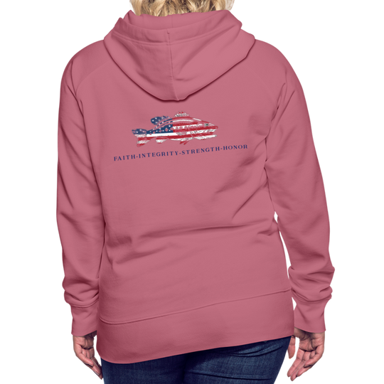 the Women’s Hoodie - mauve