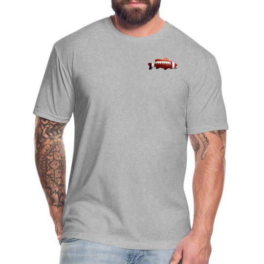 Football Fitted T-shirt - heather gray