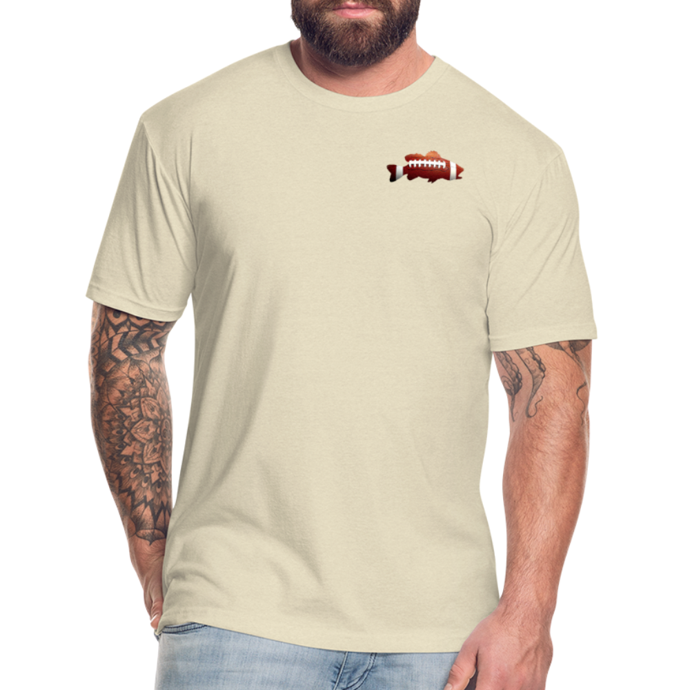 Football Fitted T-shirt - heather cream