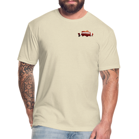 Football Fitted T-shirt - heather cream