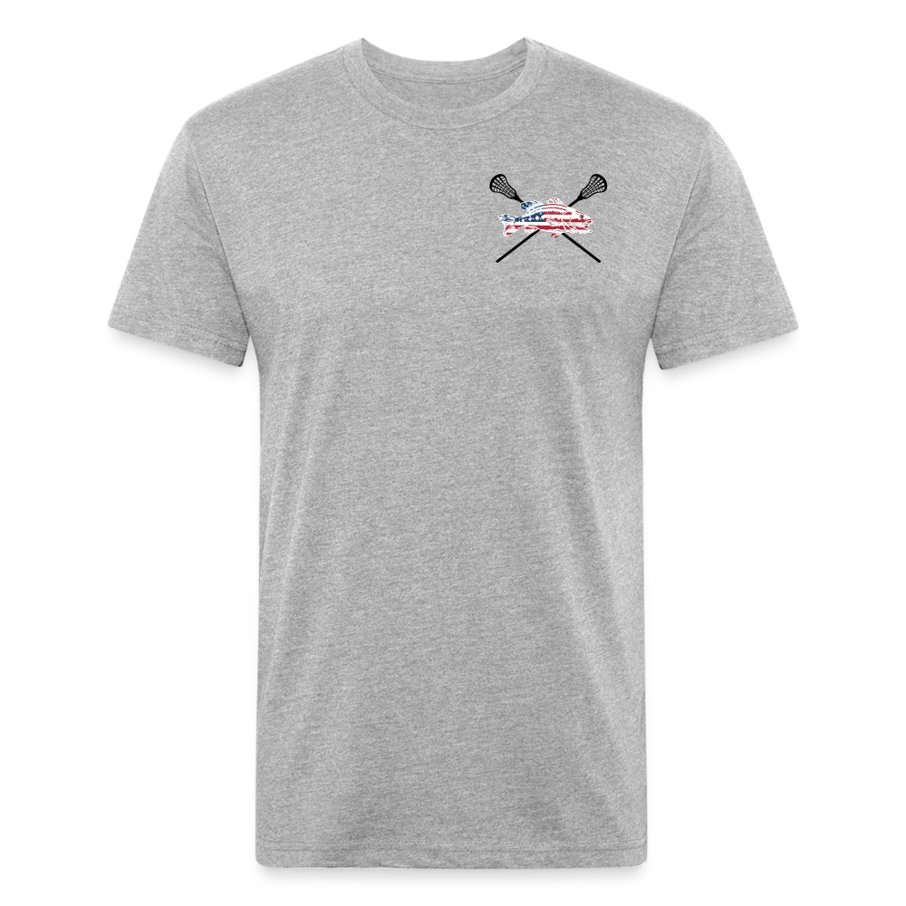 the Lax Fitted T-shirt - heather gray