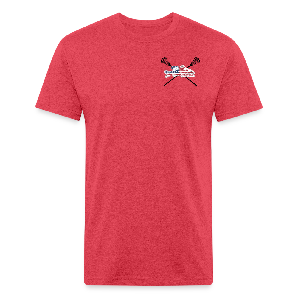 the Lax Fitted T-shirt - heather red