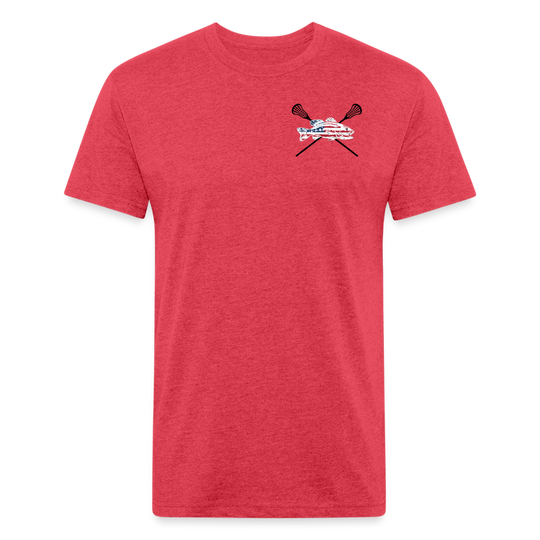 the Lax Fitted T-shirt - heather red
