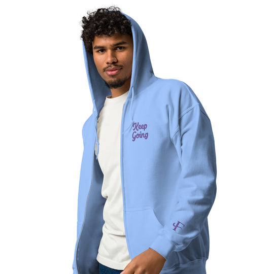 Keep Going zip hoodie