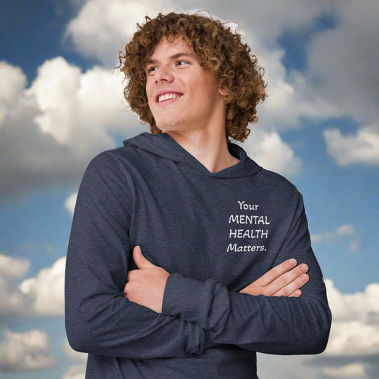 Your MENTAL HEALTH Matters hooded long-sleeve tee