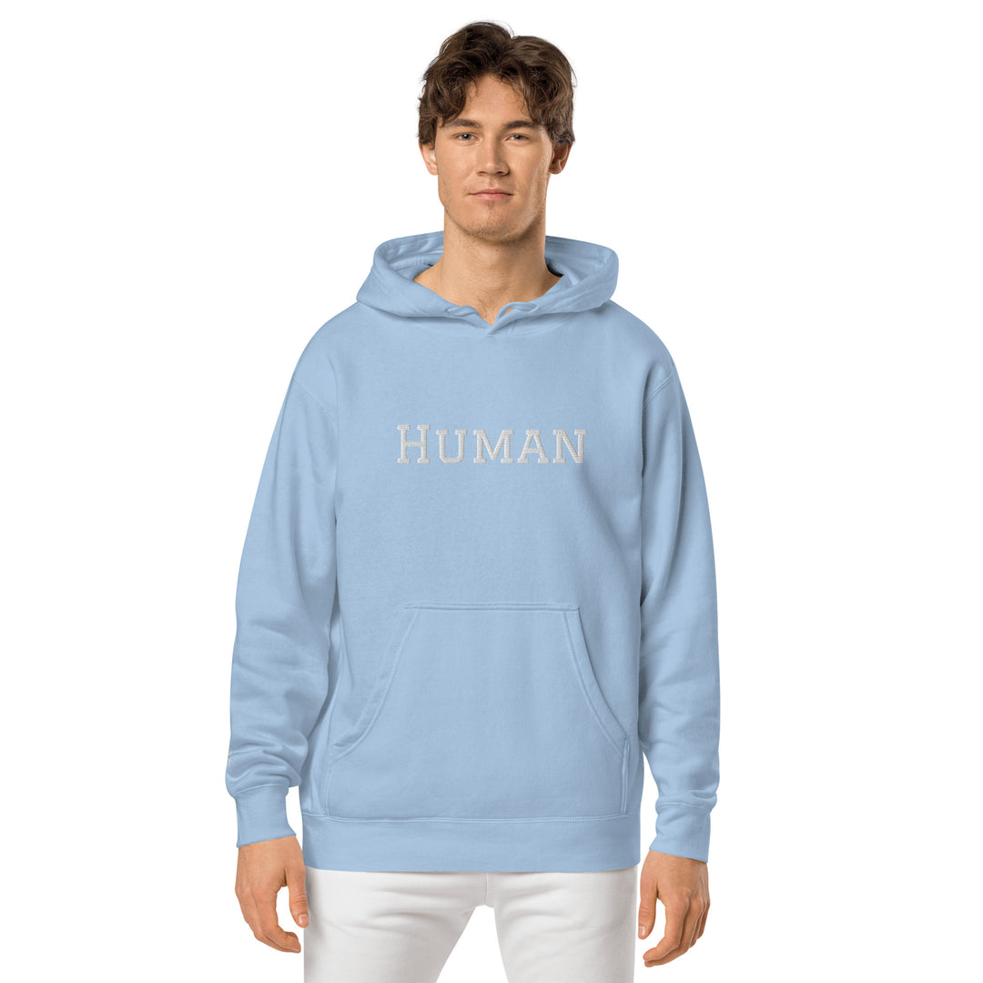 Human pigment-dyed hoodie