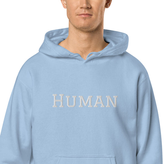 Human pigment-dyed hoodie