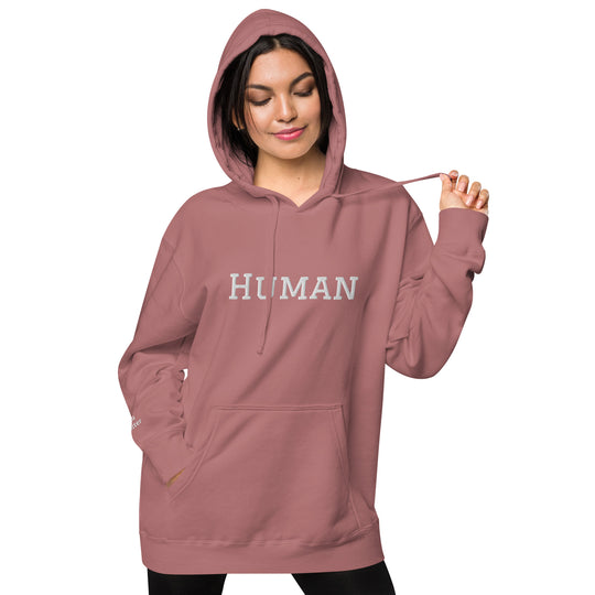 Human pigment-dyed hoodie