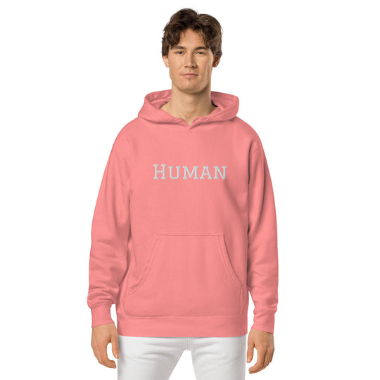 Human pigment-dyed hoodie