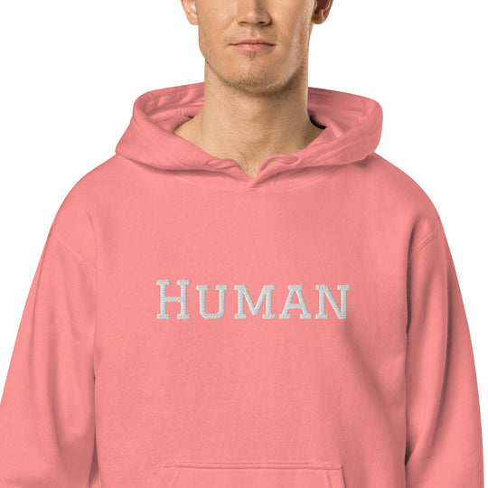 Human pigment-dyed hoodie