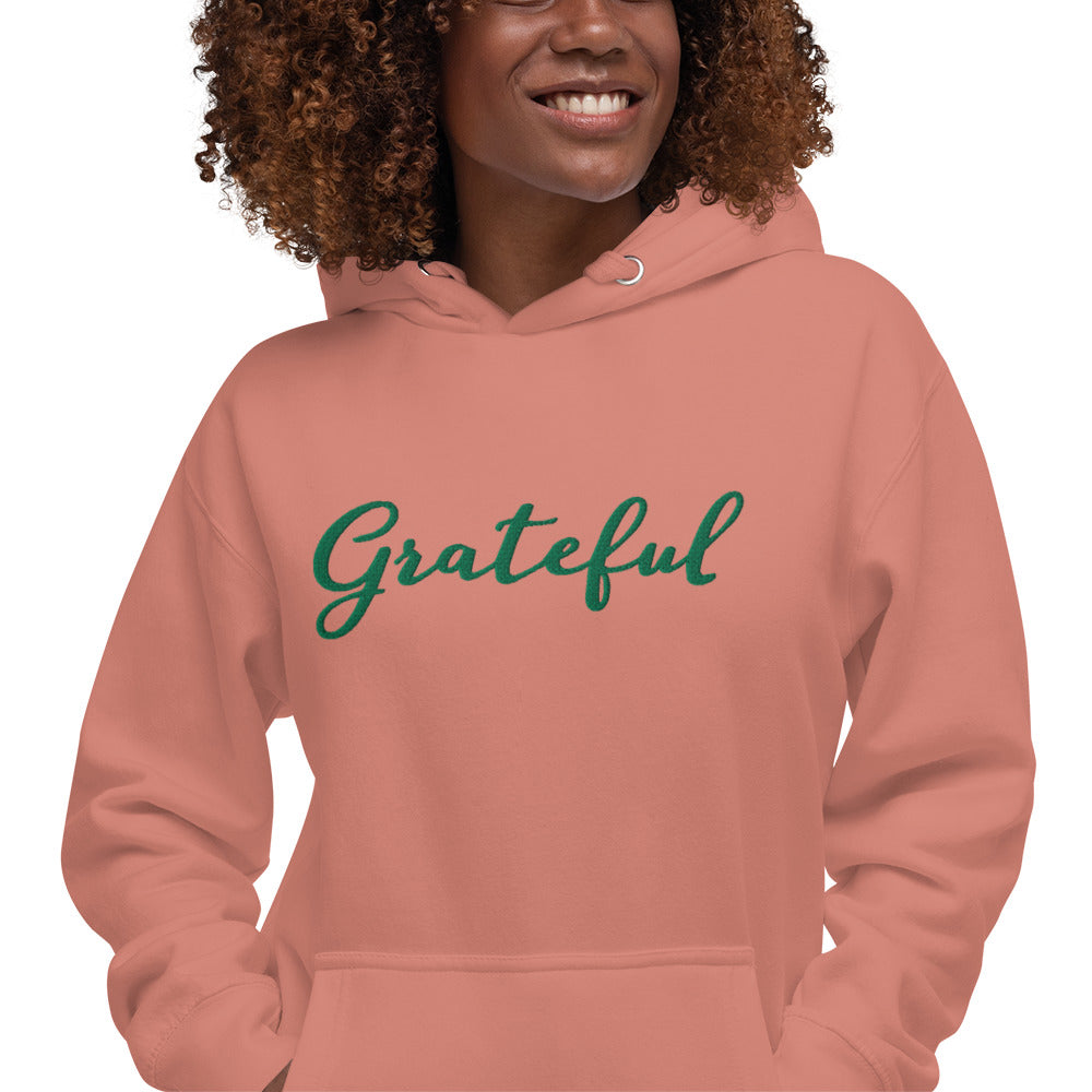 Grateful script hoodie