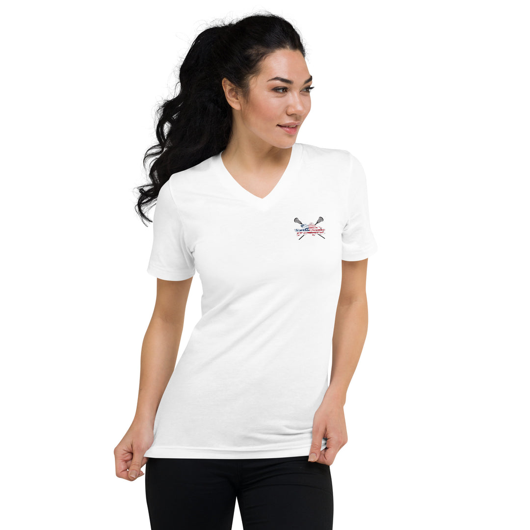 #oneheart Lax V-Neck T-Shirt