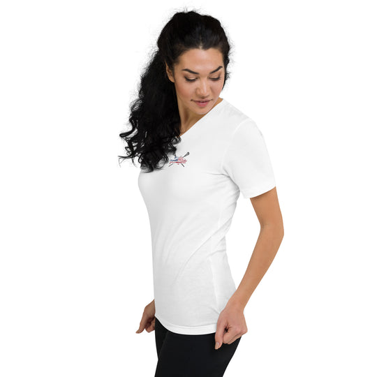 #oneheart Lax V-Neck T-Shirt